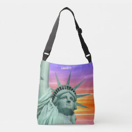 Lady Liberty and Sunrise Crossbody Bag