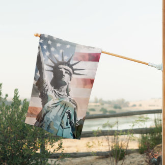 Lady Liberty and the American Flag