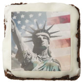 Lady Liberty and the American Flag Brownie (Front)