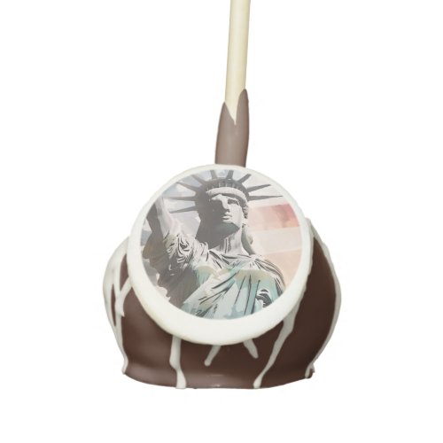 Lady Liberty and the American Flag Cake Pops