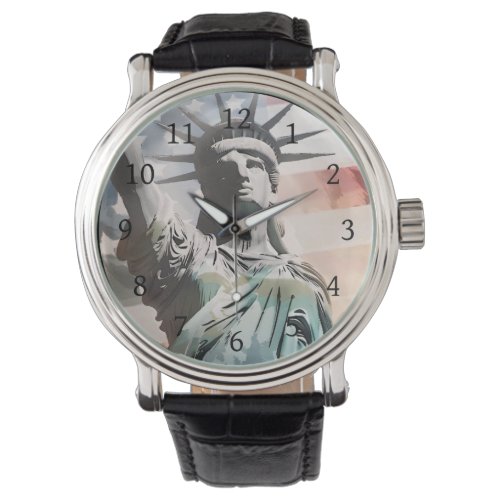 Lady Liberty and the American Flag Watch
