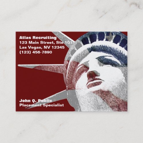 Lady Liberty Business Card Template