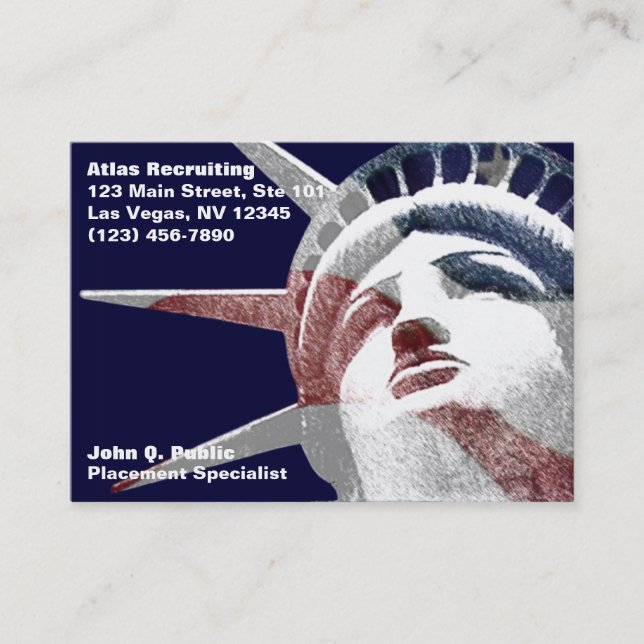 Lady Liberty Business Card (Front)
