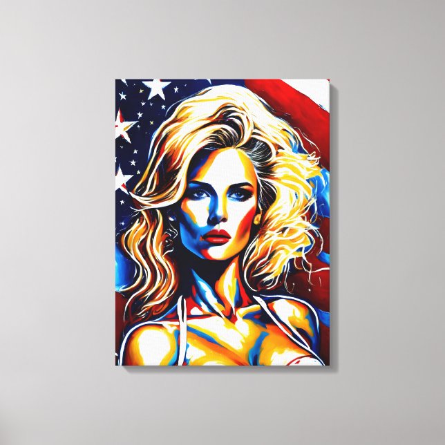 Lady Liberty Canvas Print (Front)