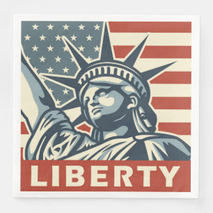Lady Liberty Paper Dinner Napkins