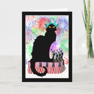 Lady Liberty - Patriotic The Black Cat Card