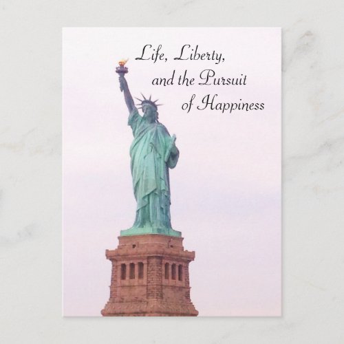 Lady Liberty Postcard