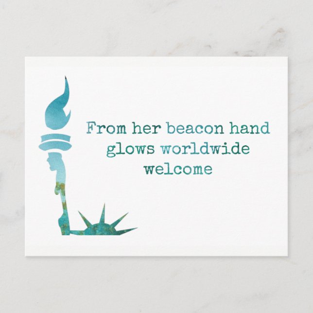 Lady Liberty Protest Postcard (Front)