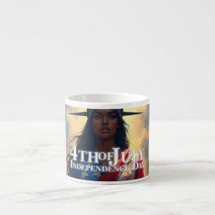 Lady Liberty Reimagined – A New Face of Freedom Espresso Cup