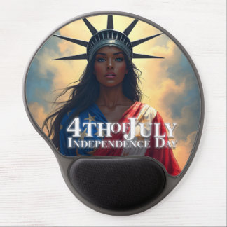 Lady Liberty Reimagined – A New Face of Freedom Gel Mouse Pad