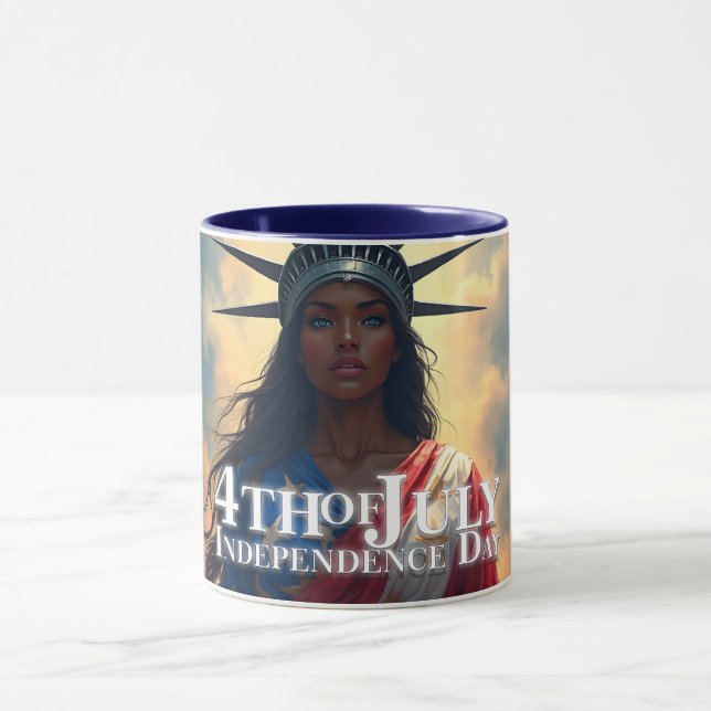 Lady Liberty Reimagined – A New Face of Freedom Mug (Center)