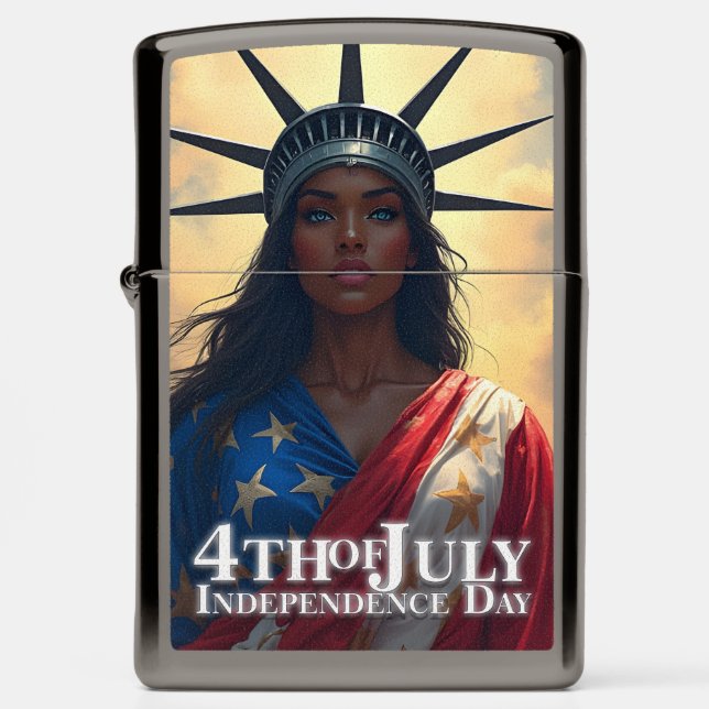 Lady Liberty Reimagined – A New Face of Freedom Zippo Lighter (Front)