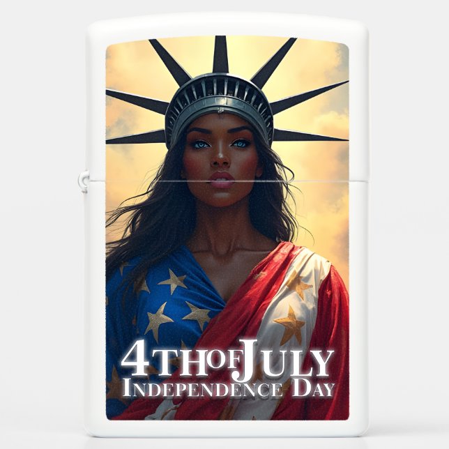 Lady Liberty Reimagined – A New Face of Freedom Zippo Lighter (Front)