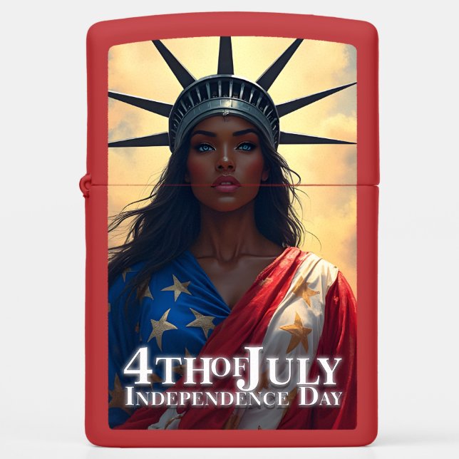 Lady Liberty Reimagined – A New Face of Freedom Zippo Lighter (Front)