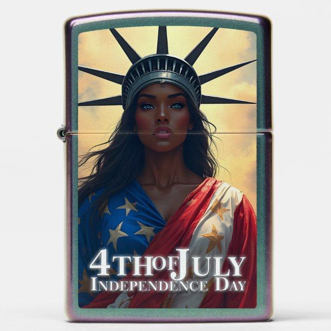 Lady Liberty Reimagined – A New Face of Freedom Zippo Lighter (Front)
