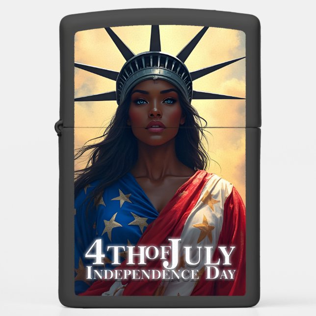 Lady Liberty Reimagined – A New Face of Freedom Zippo Lighter (Front)