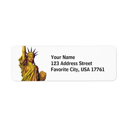 Lady Liberty Return Address Labels