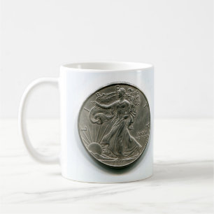 Lady Liberty Silver Dollar Coffee Cup