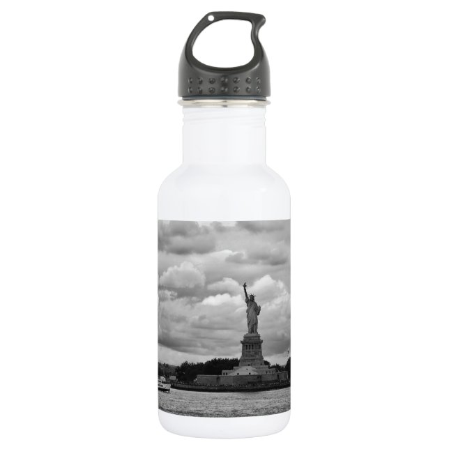 Lady Liberty. Statue of Liberty, USA Stainless Steel Water Bottle (Front)