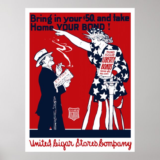 Lady Liberty War Bonds Poster (Front)