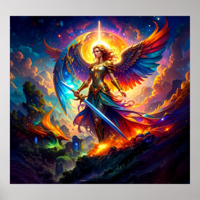 Lady Liberty Warrior Goddess Defender of Liberty Poster (Front)