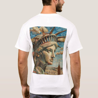 Lady Liberty with a Baroque Twist T-Shirt