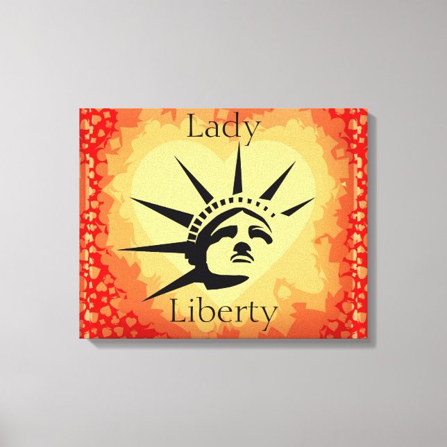 Lady Liberty Wrapped Canvas Print (Front)