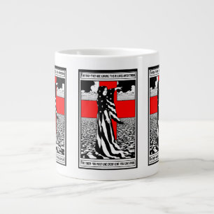 Lady Liberty WWI US Patriotic Poster 1918 Giant Coffee Mug