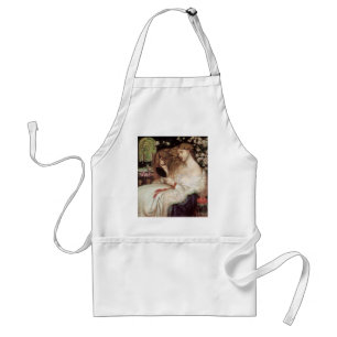 Lady Lilith by Rossetti, Vintage Victorian Portait Adult Apron