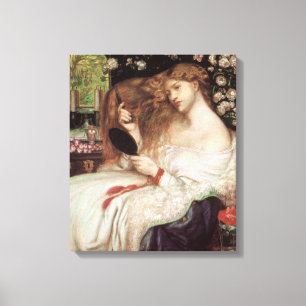 Lady Lilith by Rossetti, Vintage Victorian Portait Canvas Print