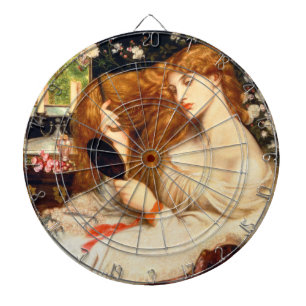 Lady Lilith (Stunning Beauty with Long Red Hair) Dart Board