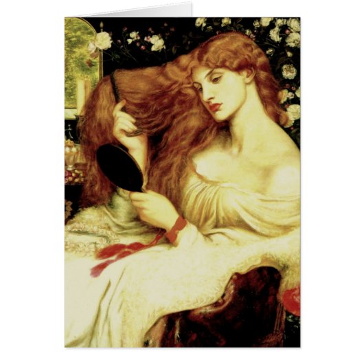 "Lady Lillith" by Dante Gabriel Rossetti Cards (Front)