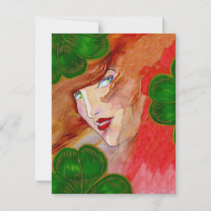 LADY LUCK IN CLOVER ST. PATRICK'S DAY PARTY INVITE