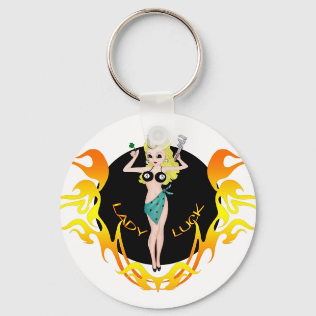 Lady Luck  Keychain (Front)
