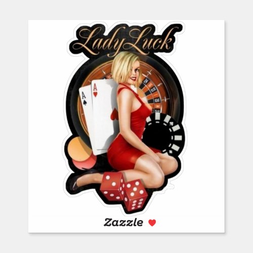 Lady Luck Sticker
