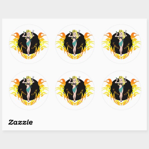 Lady Luck Stickers Zazzle