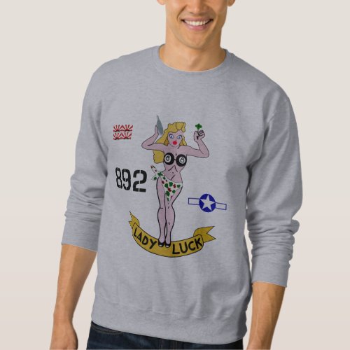 Lady Luck WWII Nose Art Sweatshirt