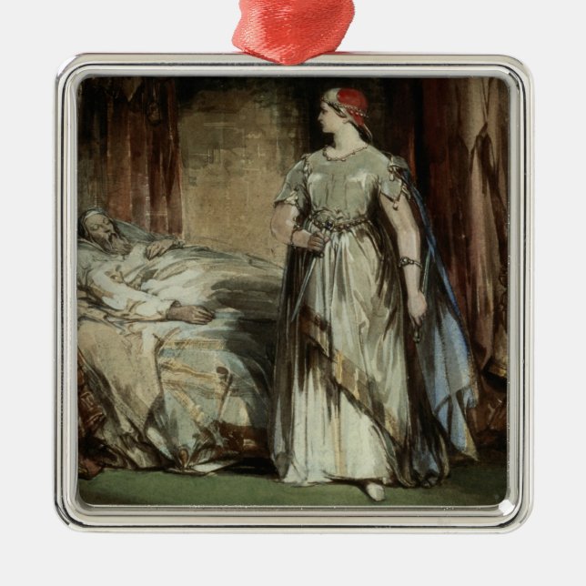 Lady Macbeth, 1850 Metal Ornament (Front)