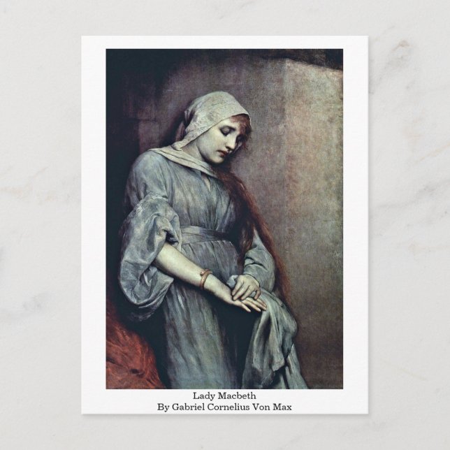 Lady Macbeth By Gabriel Cornelius Von Max Postcard (Front)