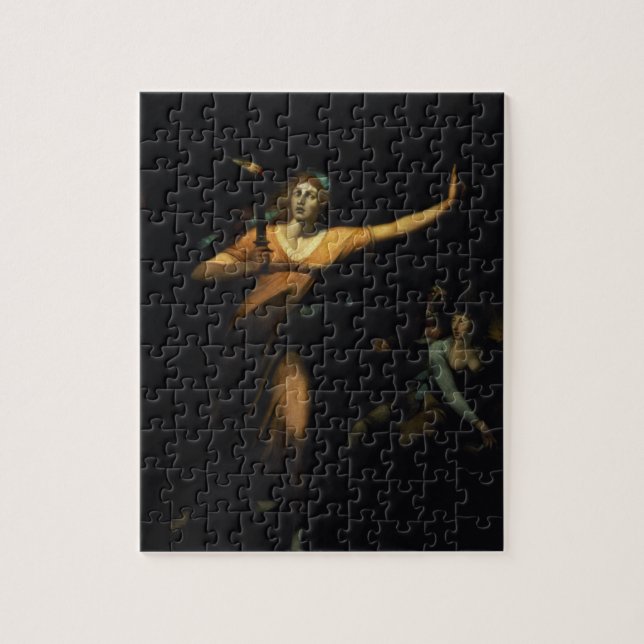 Lady Macbeth Sleepwalking, 1783 (oil on canvas) Jigsaw Puzzle (Vertical)