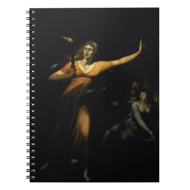 Lady Macbeth Sleepwalking, 1783 (oil on canvas) Notebook (Front)