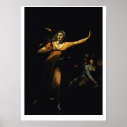 Lady Macbeth Sleepwalking 1783 oil on canvas Poster
