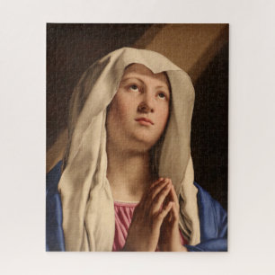 Lady Madonna Praying (Virgin Mary) (Christian Art) Jigsaw Puzzle