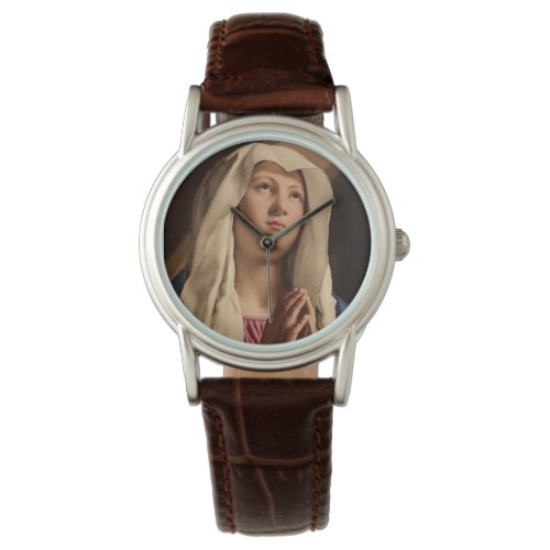 Lady Madonna Praying Virgin Mary Christian Art Watch