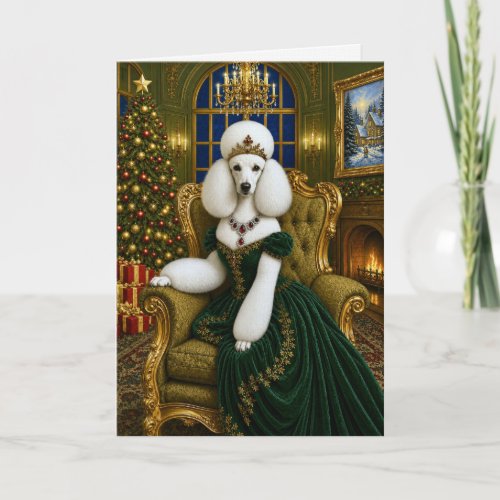 Lady Mary Poodle Holiday Card