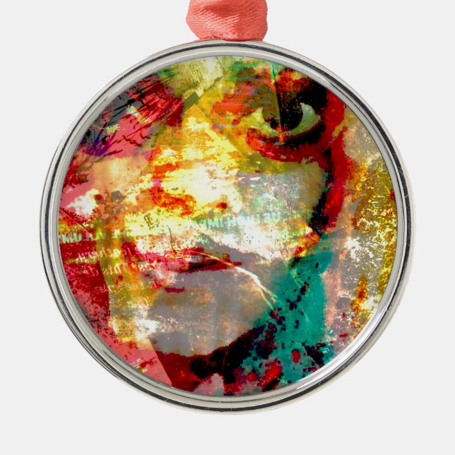 lady metal ornament (Front)