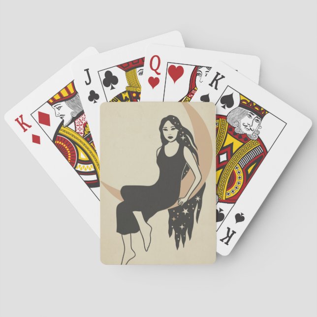 Lady Moon Playing Cards (Back)