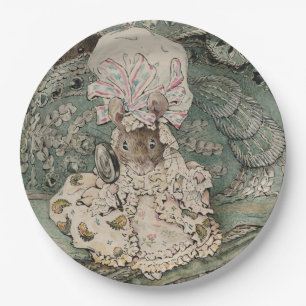 Lady Mouse in a Mob Cap (by Beatrix Potter) Paper Plates