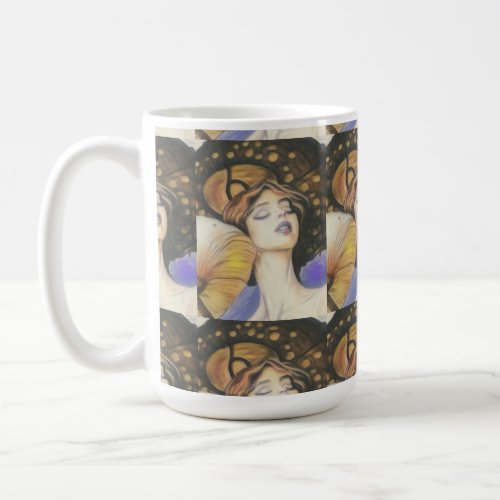 lady mushroom love coffee tea cup