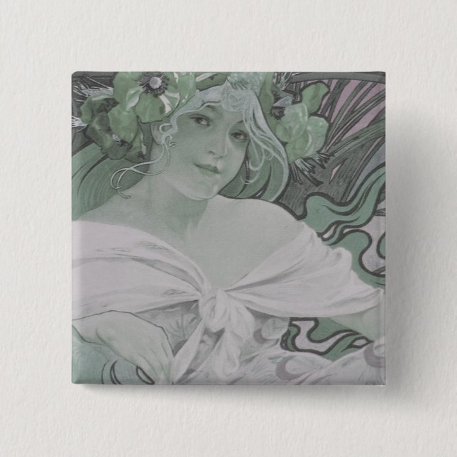 Lady Nature Button (Front)